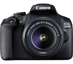 CANON EOS 2000D DSLR-kamera med EF-S 18-55 mm f/3.5-5.6 III 