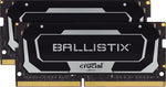 Crucial Ballistix 3200 MHz, DDR4, SODIMM, bærbar spillminnesett, 32 GB (16 GB x2), CL16, svart 