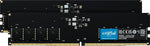 Crucial RAM 64 GB-sett (2x32 GB) DDR5 4800MHz CL40 skrivebordsminne, svart 
