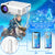DR.Q HI-04 Projector with Projection Screen 1080P Full HD Supported, Upgraded 6500 Lux Video Projector Compatible with TV Stick PS4 HDMI USB AV. Projectors DR.Q YOOYAA 