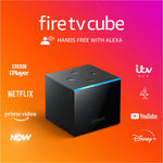 Fire TV Cube | Håndfri med Alexa, 4K Ultra HD streaming mediaspiller 