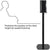 Flexson Floor Stand for Sonos Move - Black Studio Stand & Mount Accessories Flexson 