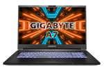 Gigabyte A7 X1 AMD Ryzen 9 5900HX , 16 GB RAM , 1 TB SSD , Nvidia GeForce RTX 3070 8 GB , 17,3" Full HD 144 Hz-skjerm , engelsk tastatur 