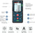 HANMATEK 100m Laser Measure Switching LM100 Laser Measurement Tool Devices with 2 Bubble Levels Distance Meter, Large Backlit LCD and Pythagorean Mode, Carry Pouch and Battery Included Meter HANMATEK 