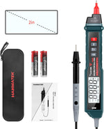 HANMATEK penntype digitalt multimeter, elektrisk tester med NCV, AC/DC voltmeter Amperemeter ohmmeter med bakgrunnsbelysning og lommelykt 