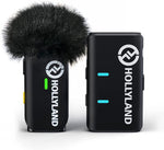 Hollyland Lark M1 trådløs Lavalier-mikrofon med støyreduksjon, 8H batterilevetid, 656 fot langdistanseoverføringer, kompatibel med iPhone/Android/DSLR-kameraer, 1TX+1RX 