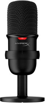 HyperX SoloCast – USB-kondensatorspillmikrofon, for PC, PS4 og Mac, Tap-to-Mute-sensor, svart 