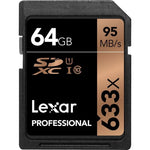 Lexar 64GB Professional Class 10-UHS-I (U1) SDXC Memory Card