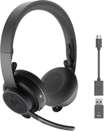 Logitech Zone 900 Over-Ear Wireless Bluetooth Headset with advanced noise-canceling - Grey