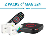 MAG324 Infomir HEVC Set Top Box Latest Model Genuine Bundle Packs
