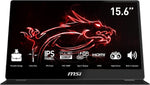 MSI Optix MAG162V Gaming IPS-skjerm - 15,6 tommer, 16:9 Full HD (1920 x 1080), IPS, 60Hz, HDMI, Type-C, rammeløs, mindre blått lys, bærbar skjerm 