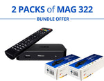 NEWTECH MAG 322 Set-Top Box with 512MB RAM + HDMI Cable Bundle Packs