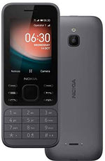 Nokia 6300 4G-funksjonstelefon, Dual SIM, 512 MB RAM, WhatsApp, Facebook, YouTube, Google Maps, 4G og WiFi hotspot, Google Assistant 