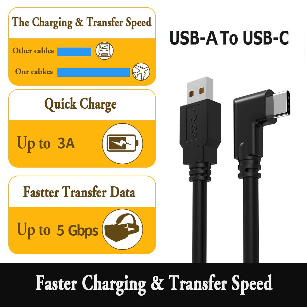Oculus Link Cable Meter, High-Speed USB to USB Type C Data Transfe