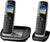 Panasonic KX-TGJ322EB Twin Handset Cordless Home Phone with Nuisance Call Blocker and LCD Colour Display - Black Mobile Phones Panasonic 