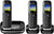 Panasonic KX-TGJ323EB Trio Handset Cordless Home Phone with Nuisance Call Blocker and LCD Colour Display - Black Mobile Phones Panasonic 