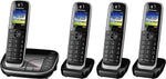 Panasonic KX-TGJ324EB Quad Handset Cordless Home Phone with Nuisance Call Blocker and LCD Colour Display - Black