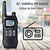 Retevis RT616 Walkie Talkie, PMR446 16 Channels 2 Way Radio,,FM Radio, LED SOS Flashlight, VOX Function - pack of 2 Audio Retevis 