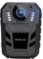 Retevis RT77B Bodycam bærbart IP54 videokamera med IR nattsyn, (svart, 32 GB) 