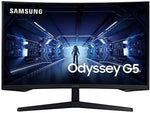 Samsung 32" Black Curve Monitor, WQHD, 2560X1440, 1000R, 250cd/m2, HDR10, 1ms (MPRT), 2500:1, 16:9, 144Hz, flimmerfri, 1xHDMI, 1xDP 