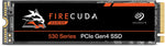 Seagate FireCuda 530 1TB intern SSD, M.2 PCIe Gen4 overføringshastigheter på opptil 7300 MB/s, 3D TLC NAND, kompatibel med PS5 