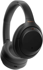 Sony WH-1000XM4 trådløs støyreduksjon Bluetooth Over-Ear-hodetelefoner med tale-til-chat-funksjon og mikrofon for telefonsamtale, svart universal 