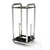 Streacom DA6XL SFF Vertical Open Frame Steel High End PC Case - Chrome PC Case Streacom 