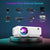 TOPTRO Portable Projector Mini Projector, Wifi Bluetooth Native 720P, 6500 Lumen Wireless Compatible with TV Stick/TVbox/Smartphone/PC/Laptop/PS4/PS5 Projectors TOPTRO 