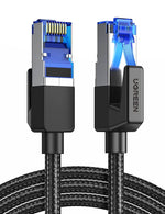 UGREEN CAT 8 Ethernet-kabel høyhastighets 40 Gbps 2000 MHz Ethernet-kabel flettet RJ45 LAN Gigabit Network F/FTP POE Kompatibel med Xbox One Switch PS5 PS4 WiFi Extender Router Modem Patch Panel (1M) 