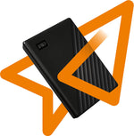 WD 4TB My Passport Portable HDD USB 3.0 with software for device management, backup and password protection - Black