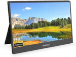 WIMAXIT 13,3 tommers bærbar skjerm, 100 % sRGB og anodisert aluminiumshus Full HD 1080P-skjerm med innebygd høyttaler 