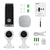 XODO PK2 Smart Home Security Kit with Two 1080p HD Wi-Fi Cameras, Video Doorbell, Wireless Chime, 2 Way Audio, Motion Sensor, Nigh Vison, App Control Door bell Xodo 