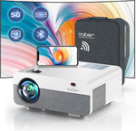 بروجكتر محمول 4K إصدار YABER Pro Y9 5G WiFi Bluetooth ، جهاز عرض عالي الدقة 1080 بكسل يدعم 9500 لومن 