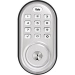 Yale Real Living Assure Lås Push-Button Deadbolt (Satin Nickel) med Connected by August 